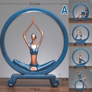 Yogafigur i kreativ design – unik prydnad för hemmet