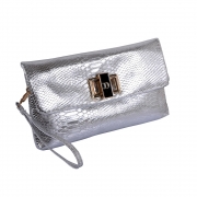 Fashion Croco Pattern Envelope Clutch Cross Body Bag