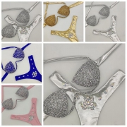 Lüks Parıltılı Payet Taşlı Bikini Takımı