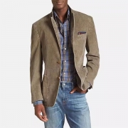 Moderiktig Notch-Lapel Långärmad Jacka med Patch-fickor för Män