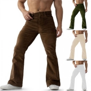 Snygga manchesterbyxor i enfärgat för män