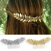 Fashion Gold/Silver Tone Leaf Shaped Head-wear