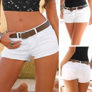 Sexiga shorts med låg midja i mini jeansstil.
