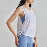Sexig Slouchy Sheer Racer Back Tank T-shirt