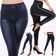 Mode Stretch Leggings med hög midja