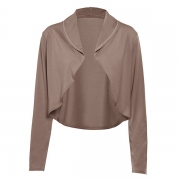 Fashion Solid Color Half Sleeve Short-style Cardigan