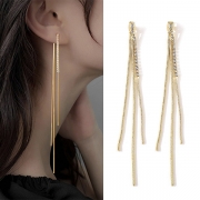 Mode Rhinestone Tassel Drop Örhängen