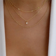 Mode Halsband med flerlagers stenar