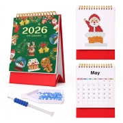 Julkalender 2026 – DIY-mönster för kreativ diamantmålning, perfekt som skrivbordsdekoration