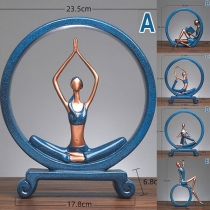 Yogafigur i kreativ design – unik prydnad för hemmet