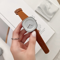 Fashion Candy Color Canvas Watchband Round Dial Quartz Watch