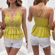Sexig spetsad Cami Topp