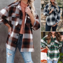 Fashion Plaid Blouse
