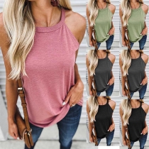 Casual Solid Color Cami Shirt for Women