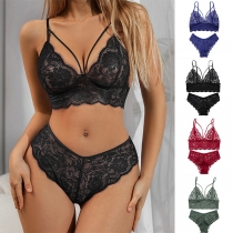 Fashion Lace Two-piece Lingerie Set