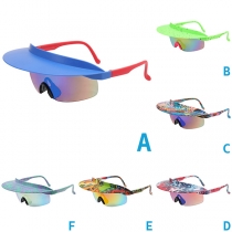 Fashionable Wide Frame Cycling Sunglasses with Brim - Enhance Your Outdoor Adventure and Protect Your Eyes