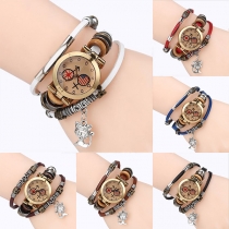Stilrent Armband Quartz Klocka med Flagga-mönster - Elegant design med Nationalflaggstema
