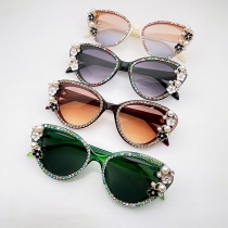 Fashion Colorful Rhinestone Sunglass