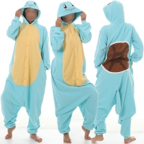 Söt Plysch Jumpsuit med Sköldpadds Huva