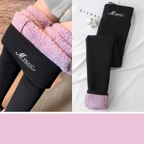 Fashion Plush Lined High-rise Leggings