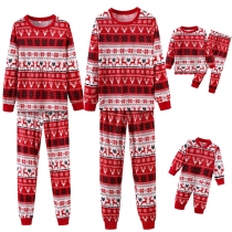 Fashion Printed Christmas Family Clothes Set