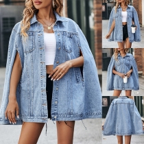 Modegammaltvättad denimkrans