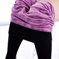Modeplyschfodrade varma leggings
