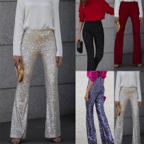 Bling-Bling paljettbyxor i trendig stil
