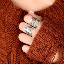 Bohemia Style Hollowout Ring Turkos