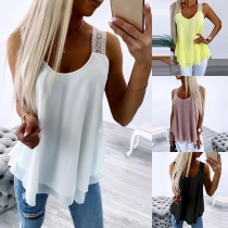 Spetsdetaljerad axelrem för enkel topp