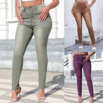 Stilrena högmidjade vintage skinny jeans
