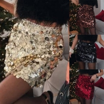 Bling-bling Paillettminikjol med Paljetter