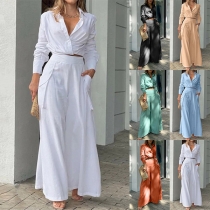 Tvådelat modeset med crop top och vida byxor