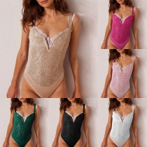 Mode Paljett-body med bling-bling