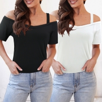Korta ärmad Cami Blus Mode