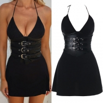 Sexig Halterneck Rygglös Bodycon Klänning