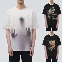 T-shirt med rund hals – kortärmad, rymlig och mångsidig
