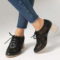 Women’s Lace-Up Mesh Stiletto Heels