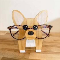 Träglasställ i corgi-design
