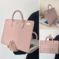 Laptopfodral i rosa med bärhandtag – stöttåligt skydd för bärbar dator