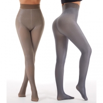 Damstrumpbyxor för vinter, varma fleecefodrade termoleggings