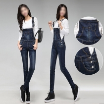 Modekläder med hög midja i jeans