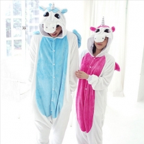 Cute Cartoon Unicorn One-piece Pajamas Sleepwear