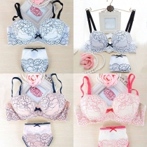 Sexy Push-up Lace Bra Set