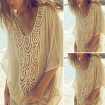 Sexy Lace Spliced Loose Dress