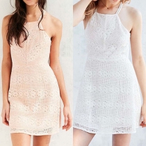 Sexy Backless Slim Fit Sling Lace Dress