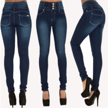 Fashion High Waist Slim Fit Stretch Jeans