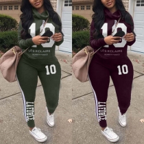 Sweatshirt + Sweatpants Set i två delar