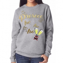 Casual Style Printed Long Sleeve Round Neck Women's Sweatshirt