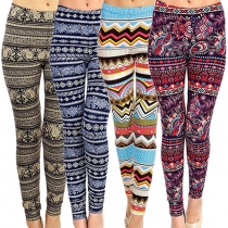 Fashion High Waist Printed Stretch Leggings